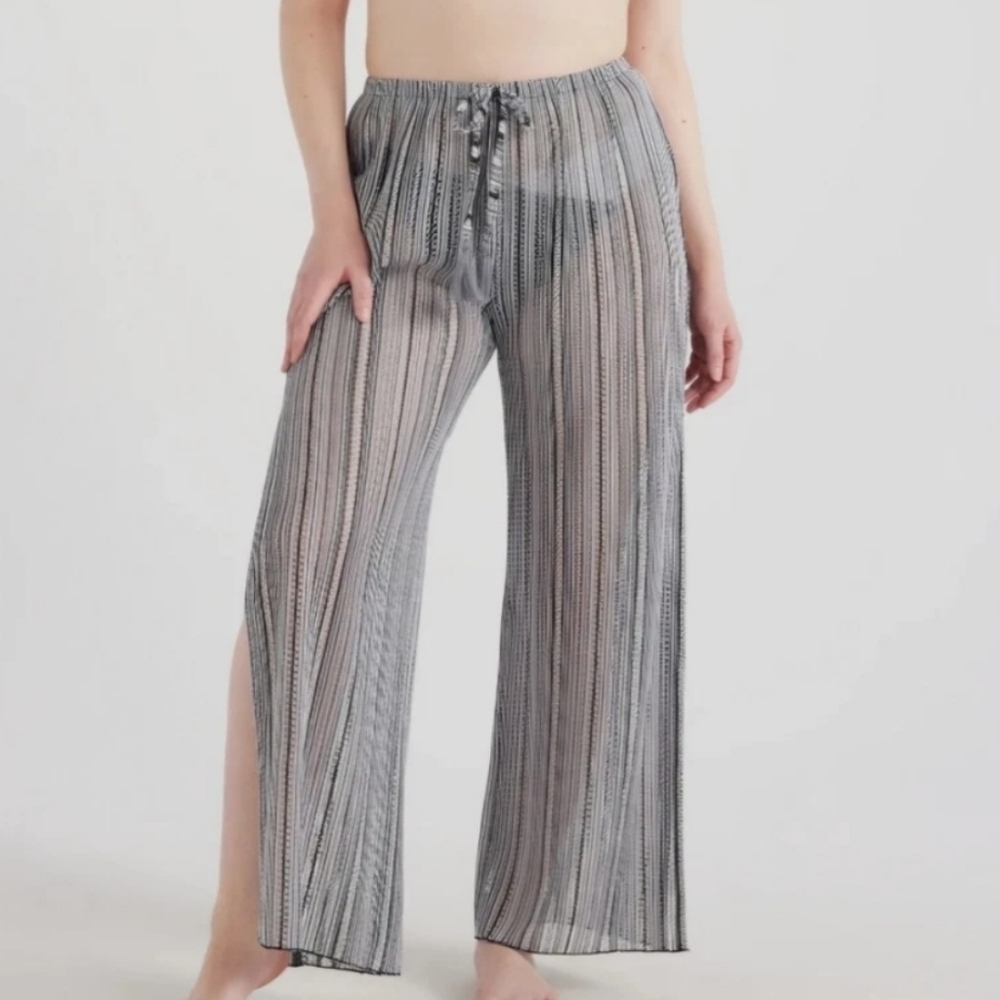 Time and Tru Wide Leg Swim Cover Up Pants